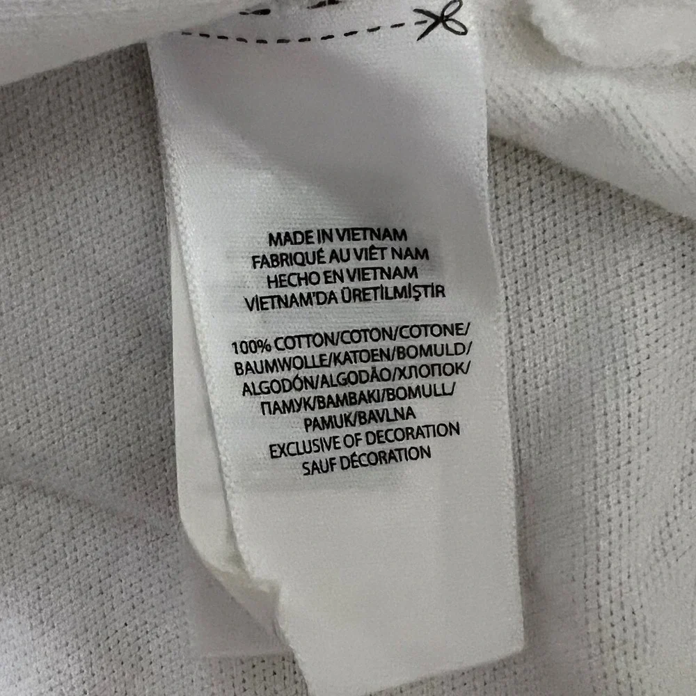 Polo Ralph Lauren Mens White Big Pony Hooded Long Sleeve Pique Shirt Large